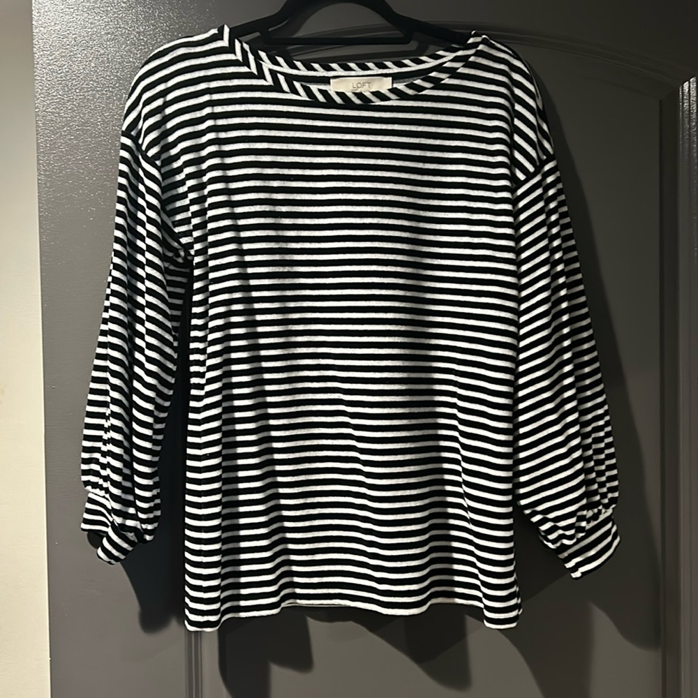LOFT crushed velvet top